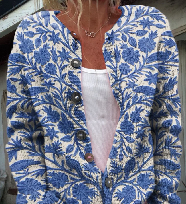 Salomé - Cardigan Tricot Floral