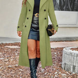 Adèline - Manteau à double boutonnage avec col à revers