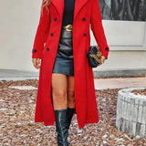 Adèline - Manteau à double boutonnage avec col à revers
