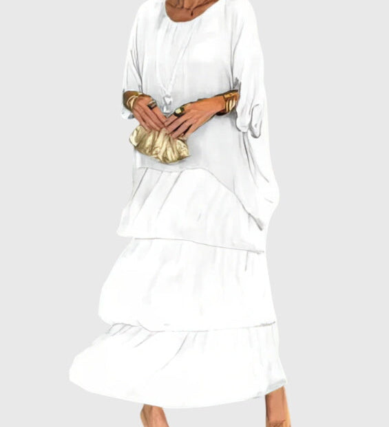 Patricia | Robe Élégante Longue et Fluide