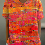 Isla | Chemise à Imprimé Abstrait