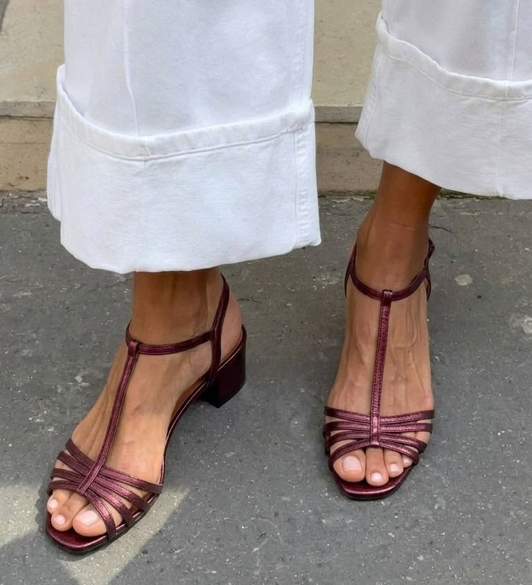 Allegra | Sandales Dorées Élégance Quotidienne