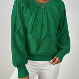 Delphique - Pull en Tricot à Câbles