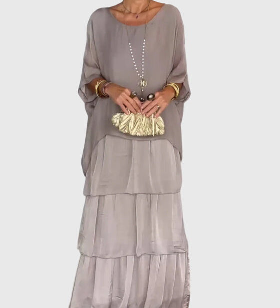 Patricia | Robe Élégante Longue et Fluide