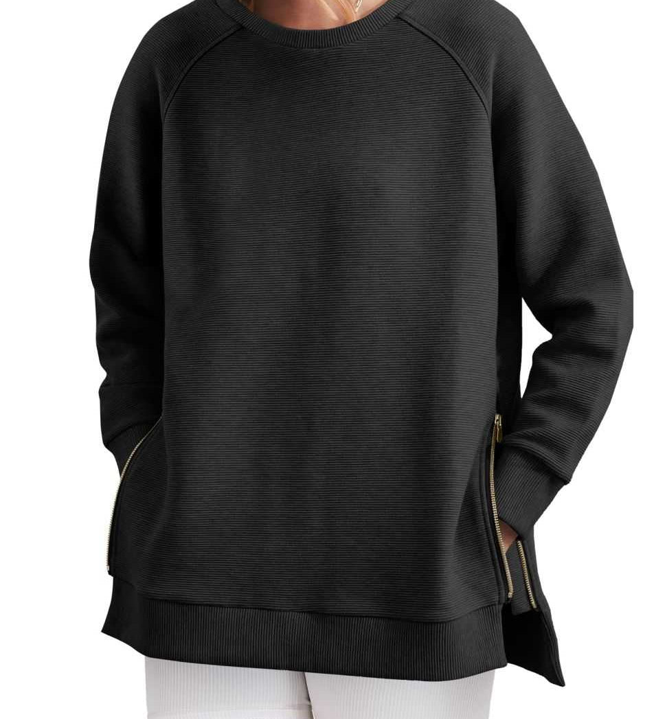 Fanolie - Sweat-shirt à col zippé élégant et confortable