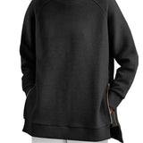 Fanolie - Sweat-shirt à col zippé élégant et confortable