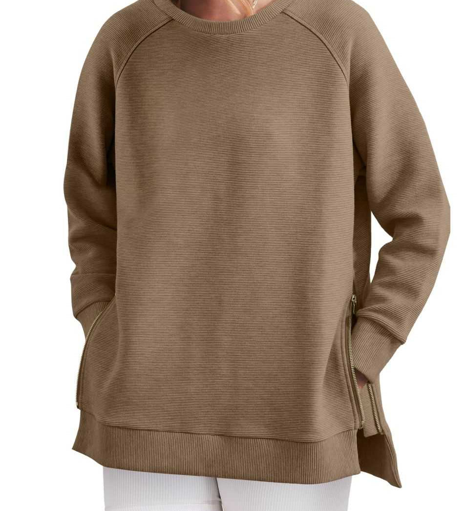 Fanolie - Sweat-shirt à col zippé élégant et confortable