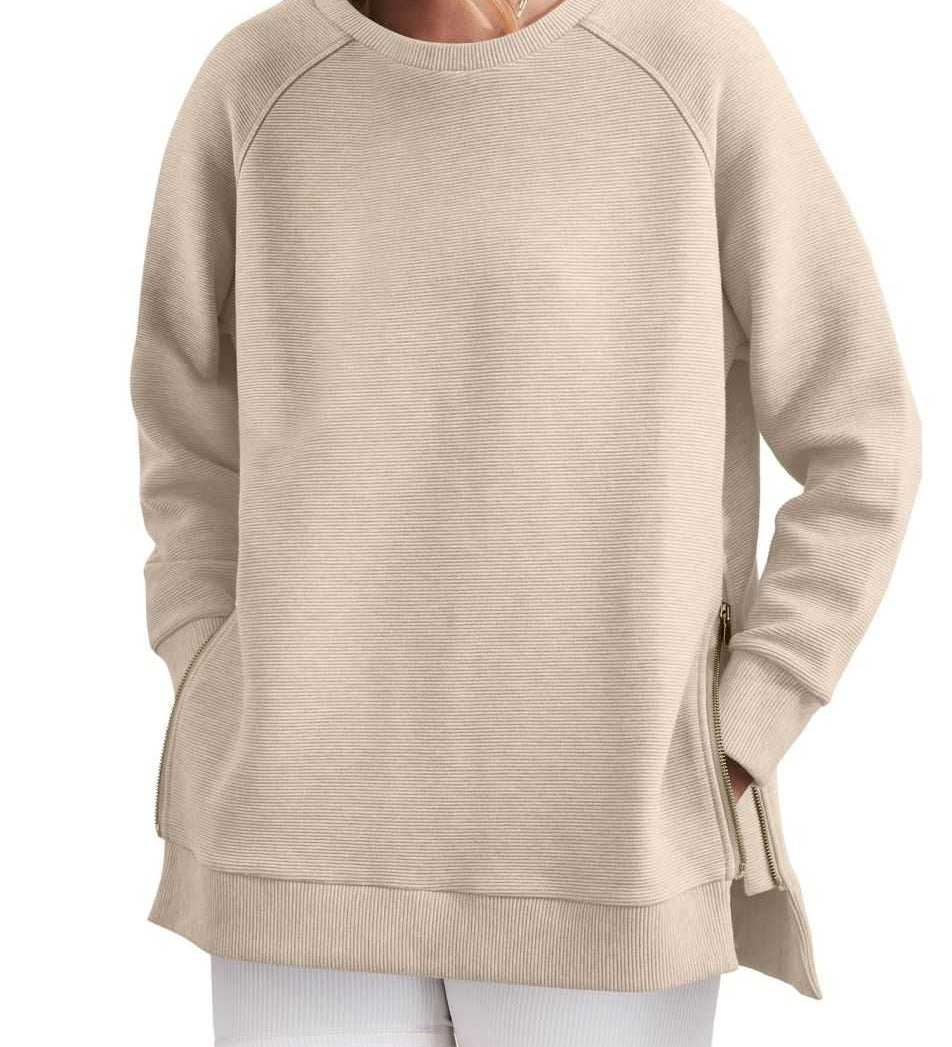 Fanolie - Sweat-shirt à col zippé élégant et confortable