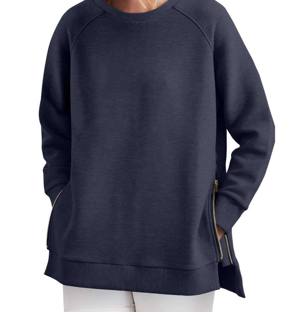 Fanolie - Sweat-shirt à col zippé élégant et confortable