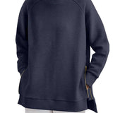 Fanolie - Sweat-shirt à col zippé élégant et confortable