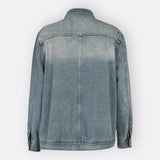Sílvia - Veste Vintage Col Haut Asymétrique