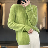 Lucie - Cardigan à Boutons en Tricot à Cable