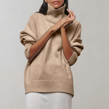Emiline - Pull sans manches à col montant pour superposition