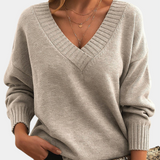 Estève - Pull en Tricot Chic à Col V