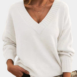 Estève - Pull en Tricot Chic à Col V
