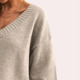 Estève - Pull en Tricot Chic à Col V