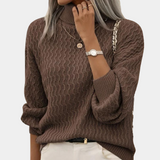Lorine - Pull en Tricot à Vagues avec Design Texturé Chic