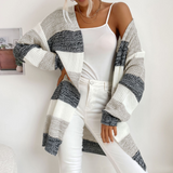 Antoinette - Cardigan en Maille Rayé pour Superposition