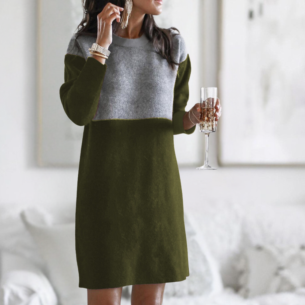 Jonquille | Robe pull tricotée