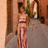 Menton | Robe Longue Bustier Imprimée