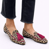 Sabrine - Mocassins à motif léopard
