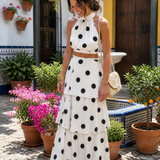Collioure | Ensemble Top et Jupe à Pois