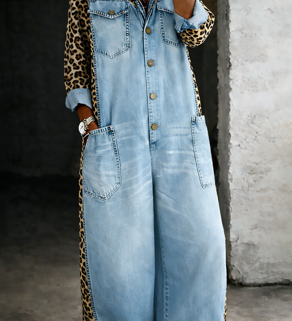 Maelle | Combinaison chemise en jean