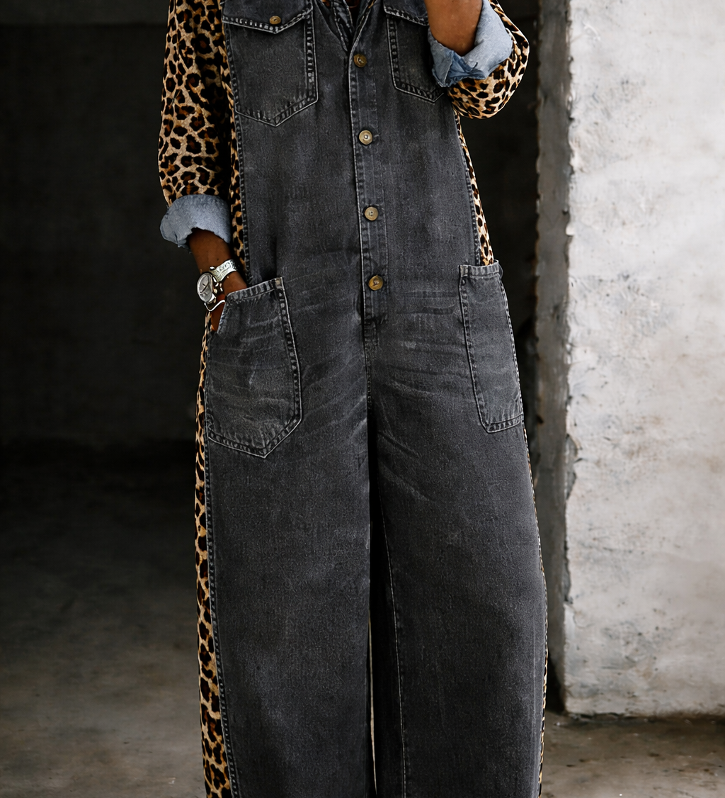 Maelle | Combinaison chemise en jean