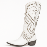 Inès | Bottes montantes western à clous