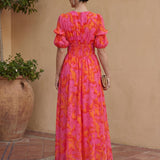Cannes | Robe Fluide Rose et Orange