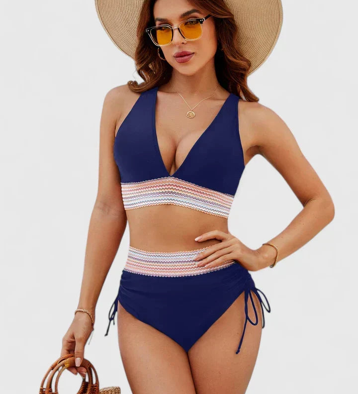 Énora | Ensemble de Bikini Élevé Élégant