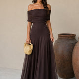 Ostende | Robe Longue Toledo Marron
