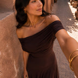 Ostende | Robe Longue Toledo Marron