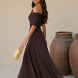 Ostende | Robe Longue Toledo Marron