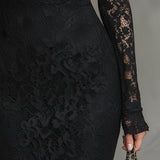 Jeanne | Robe Maxi Élegante en Dentelle à Queue de Poisson