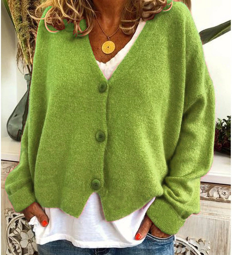 Aline - Gilet Boutonné V-Neck Confortable