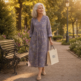 Lino - Robe d’Été Imprimée Flatteuse