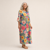 Solène - Robe longue fluide chic et confortable