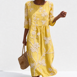 Sidonie - Robe féminine décontractée à motif floral.