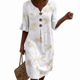Philippine - Robe femme décontractée à motifs floraux.
