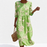 Apolline - Robe femme décontractée à motifs floraux.