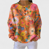 Joséphine - Pull avec motif floral coloré