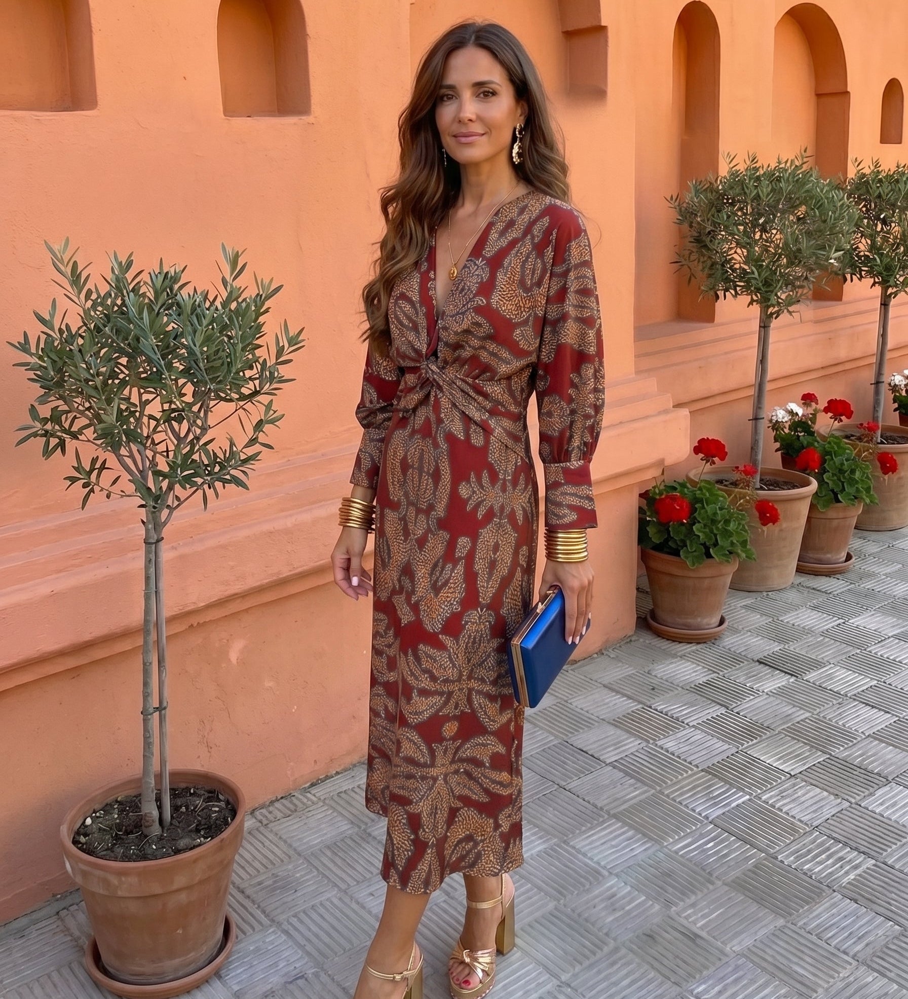 Noirmoutier | Robe Midi Imprimée