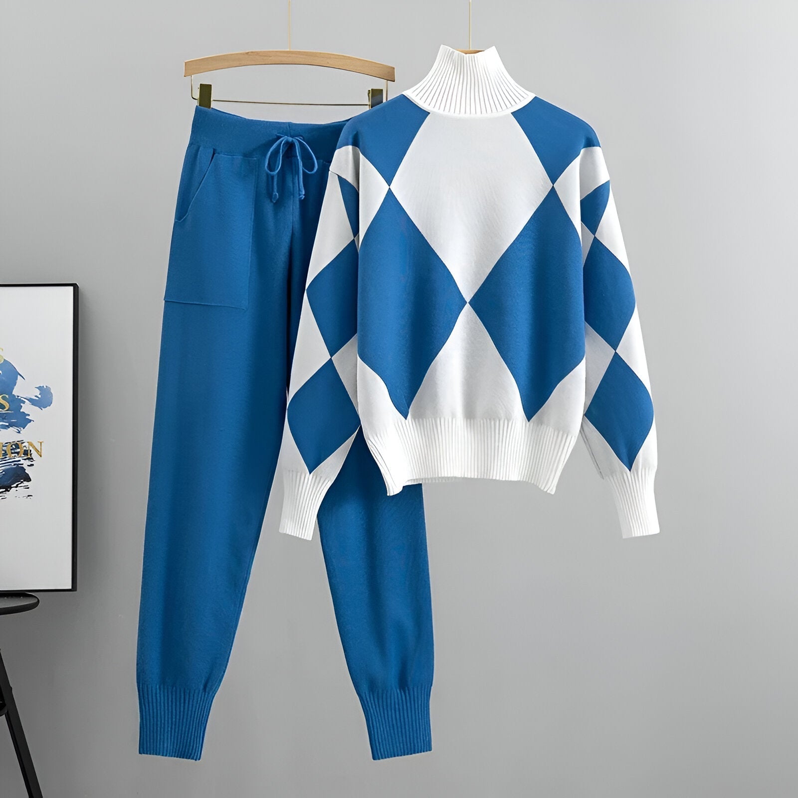 Pervenche - Ensemble Col Roulé Chaleureux