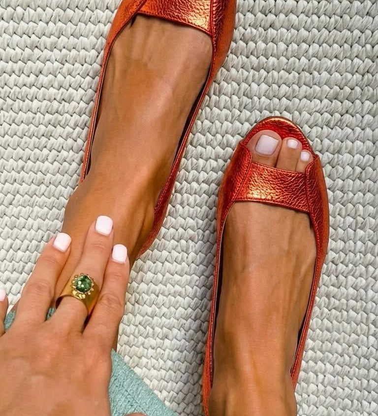 Adelina | Sandales Dorées Confort Chic