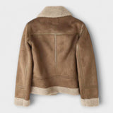 Catarina - Veste Aviateur en Daim