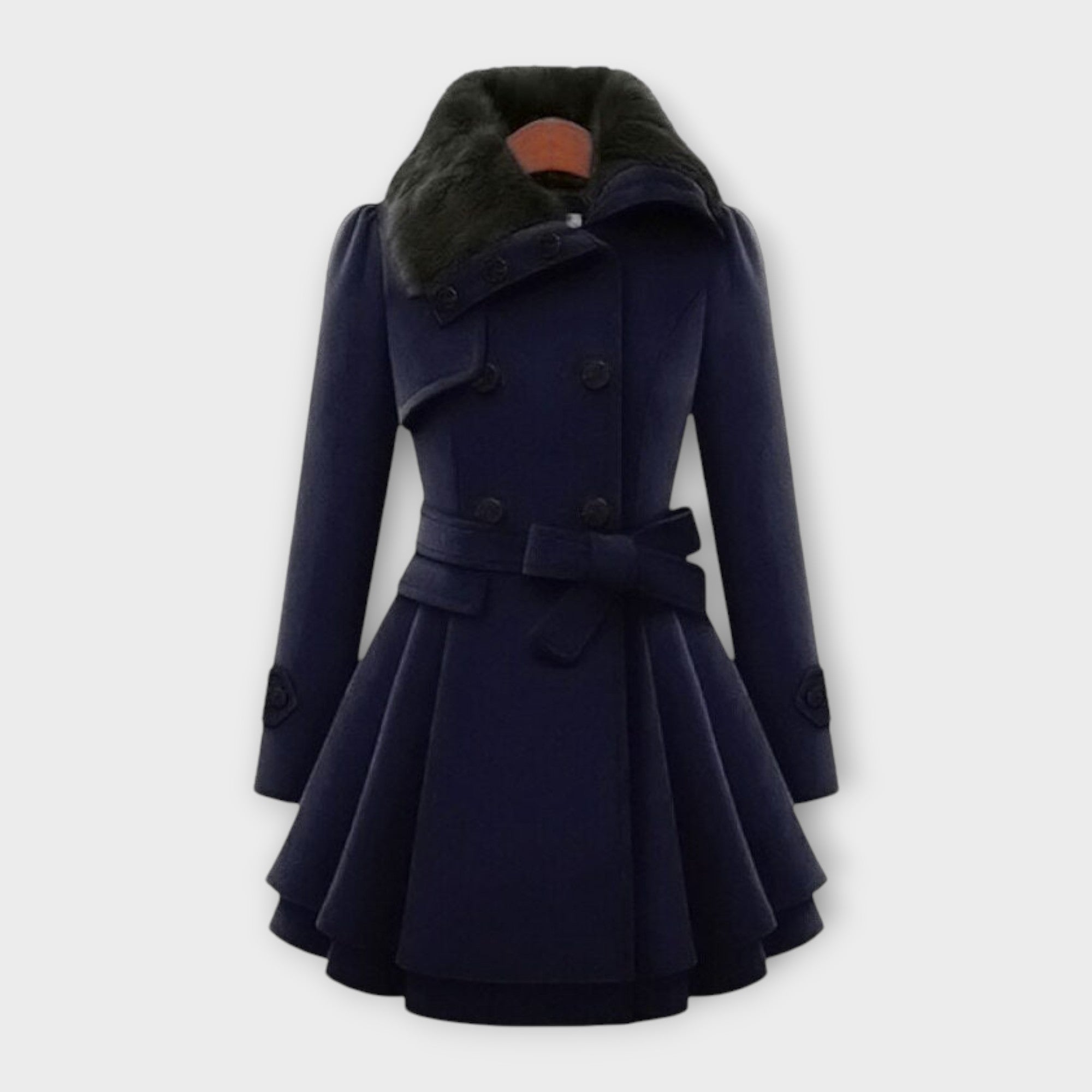 Ema - Manteau Élégant avec Fourrure