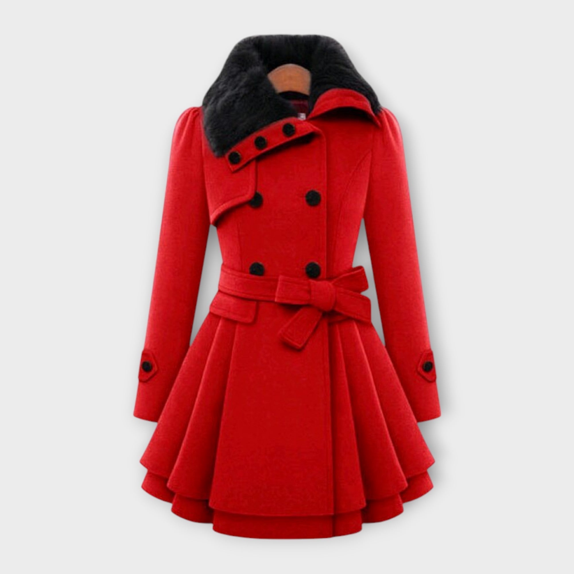 Ema - Manteau Élégant avec Fourrure