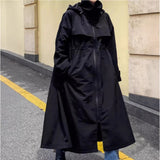 Odalys | Manteau imperméable oversize pour femme avec capuche et coupe en A