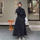 Sacha | Manteau oversized pour femme, avec double boutonnage et pare-vent